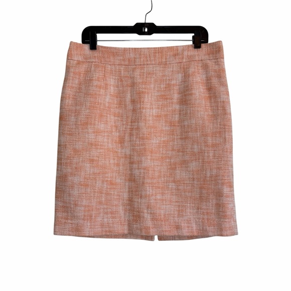 Banana Republic Dresses & Skirts - Banana Republic Peach Tweed Tailored Pencil Skirt 100% Cotton